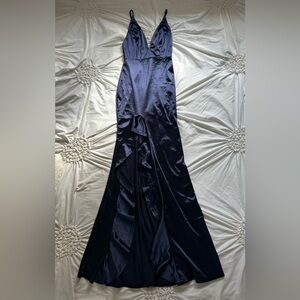 Stunning Blue Cocktail Maxi Dress